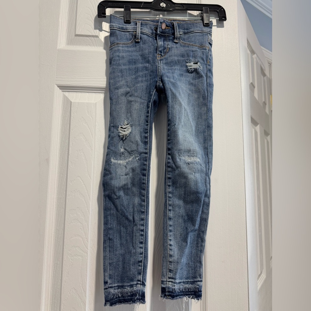 Old Navy Girls Distressed Ballerina Jeggings Jeans